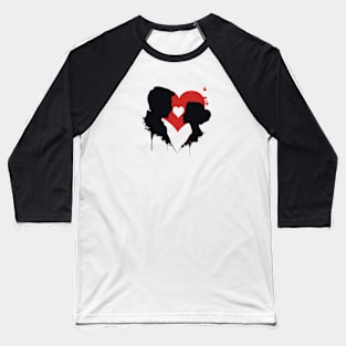 Forever Carried by the Red - Romantic Valentines Day Baseball T-Shirt